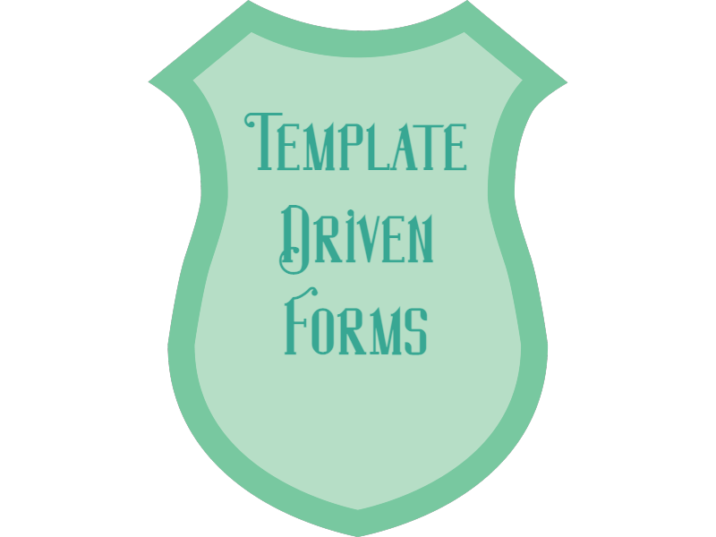 Template Driven Forms